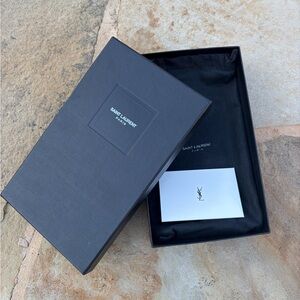 Saint Laurent Black Gift Set Wallet Box, all inclusive